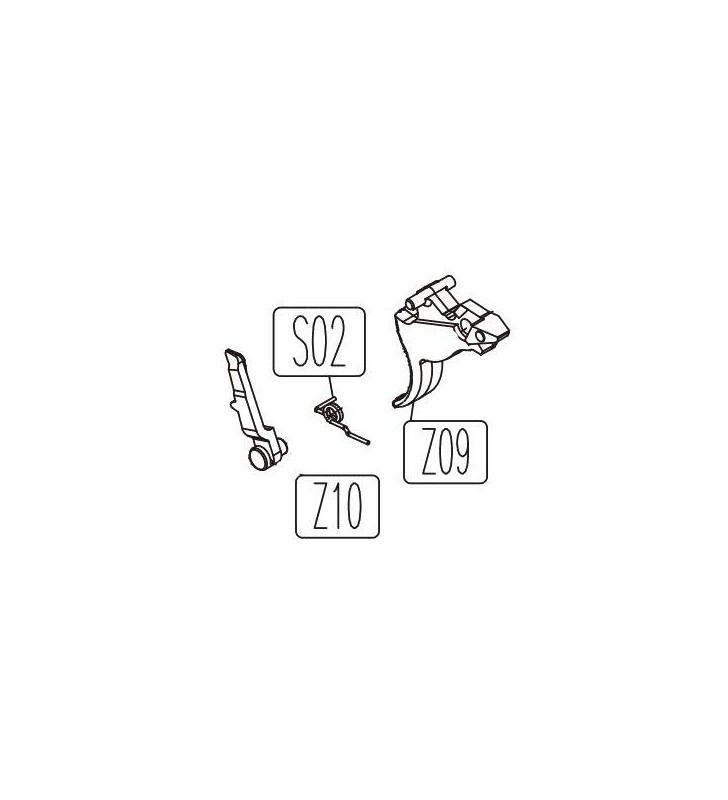 KWC Détente + Mécanisme Colt Python 357 Part-Z09/ Z10/ S02