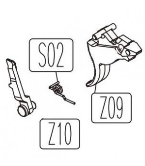 KWC Détente + Mécanisme Colt Python 357 Part-Z09/ Z10/ S02