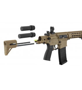 Lancer Tactical LT-19 Gen2 Silencer PDW Tan 1J (Sans batterie/chargeur)