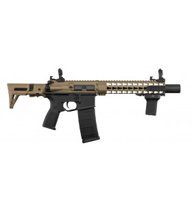 Lancer Tactical LT-19 Gen2 Silencer PDW Tan/Noir 1J (Sans batterie/chargeur)