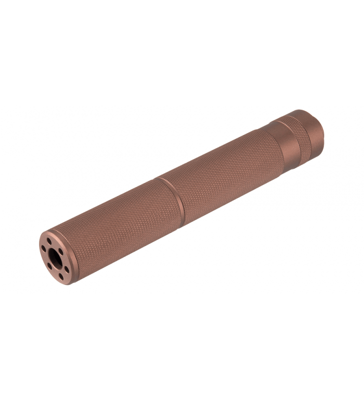 Lancer Tactical Silencieux aluminium 195mm Knurled Mock DE