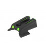 Army Armament 1911 Fiber Optic Rear Sight Bk-Green