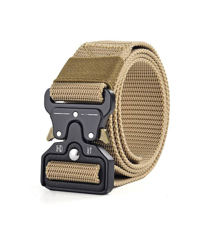 ACM Ceinture Tactique QD Métal / Nylon Tan 3.8cm x 125cm