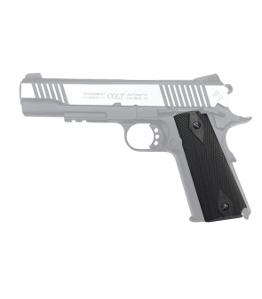 KWC Plaquettes 1911 Co2 Rail Gun Noir / Marron Ref:180525