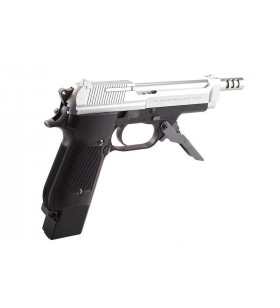 Tokyo Marui M93R AEP Bk / Silver 40BBs 0.5J No°9