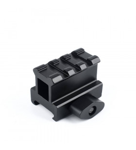 M-ETAL Réhausse de Rail Picatinny 3 Slot / 2cm Métal Noir