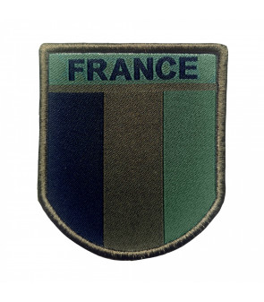 Patch Ecusson France basse visibilité brodé sur tissu