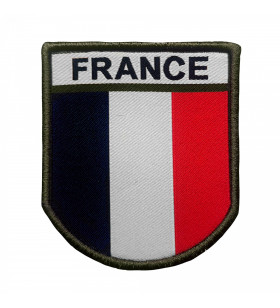 Patch Ecusson France Haute visibilité brodé sur tissu