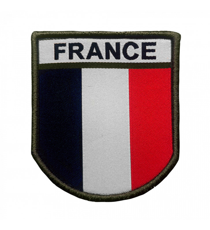 Patch Ecusson France Haute visibilité brodé sur tissu