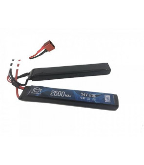 Lipo 7.4V 2600Mah Dean 20C Double