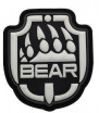 Patch PVC 3D Bear Blanc / Noir