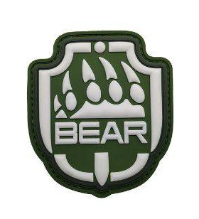 Patch PVC 3D Bear Blanc / OD