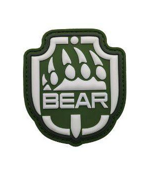 Patch PVC 3D Bear Blanc / OD