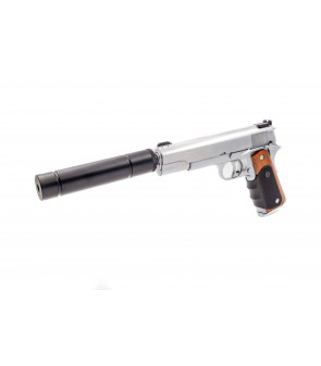 Vorsk 1911 Agency VX-9 Silver/Noir Gaz 25BBs 1J