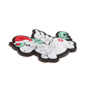 JTG Christmas Unicorn Rubber Patch PVC