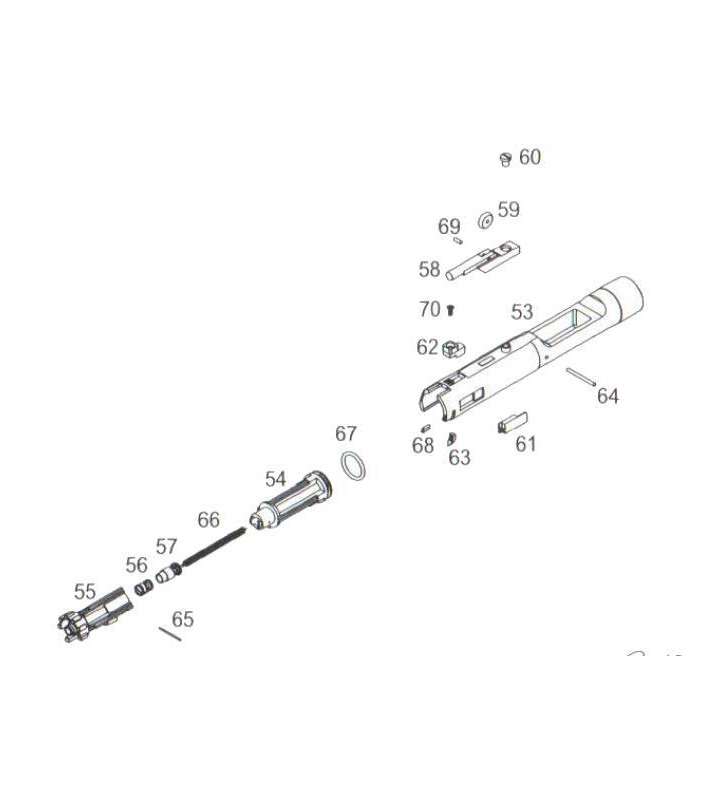 WE XM177 Bolt Assembly Part: 53-70