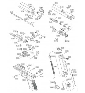 WE Front Sight Screw Glock Part-45