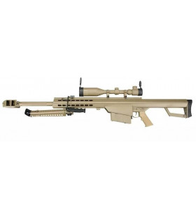 Snow Wolf M82A1 + Lunette 3-9x50mm Tan AEG Métal 500BBs 1.6J