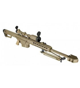 Snow Wolf M82A1 + Lunette 3-9x50mm Tan AEG Métal 500BBs 1.6J