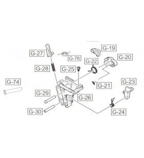 WE Hammer Set G18 Assembly Part-19 à 30-74-76