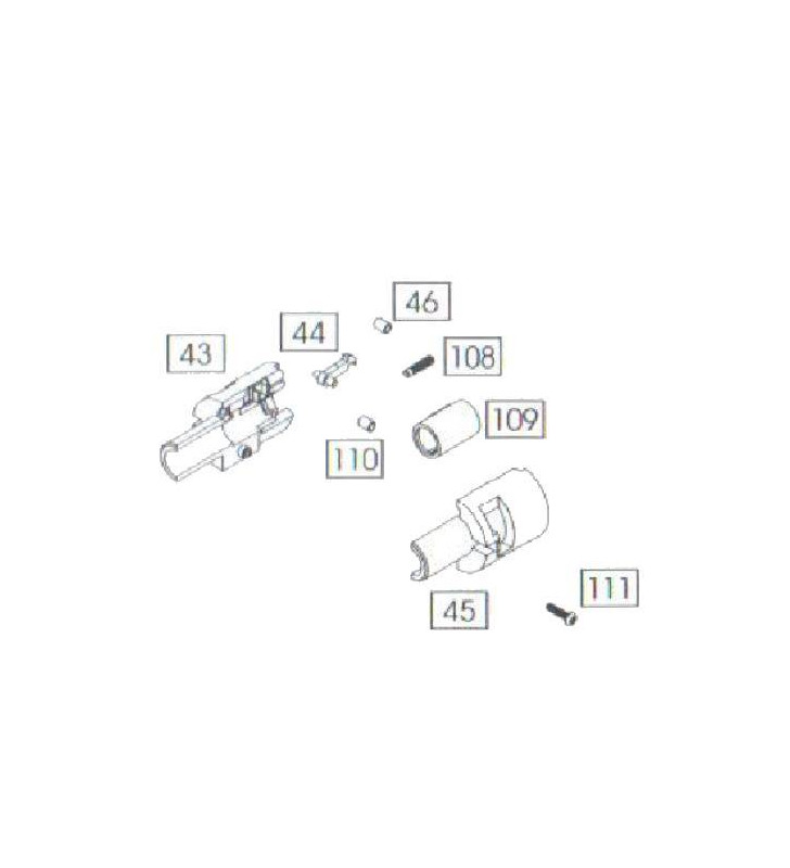 WE Bloc Hop-Up M4 GBBR Part-111-43-45