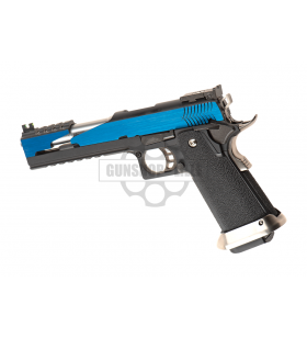 WE Hi-Capa 6.0 T.Rex Titanium / Blue Gaz 30BBs 1.2J