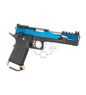 WE Hi-Capa 6.0 T.Rex Titanium / Blue Gaz 30BBs 1.2J