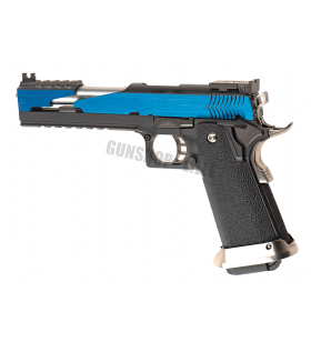 WE Hi-Capa 6.0 T.Rex Titanium / Blue Gaz 30BBs 1.2J