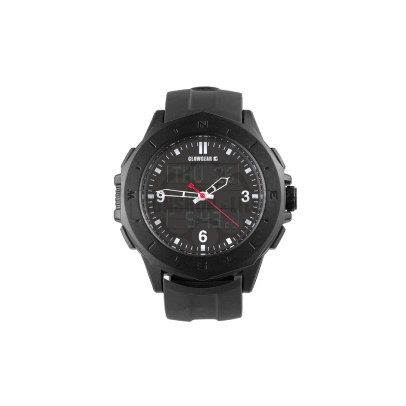 Clawgear Montre Dual Times All Black