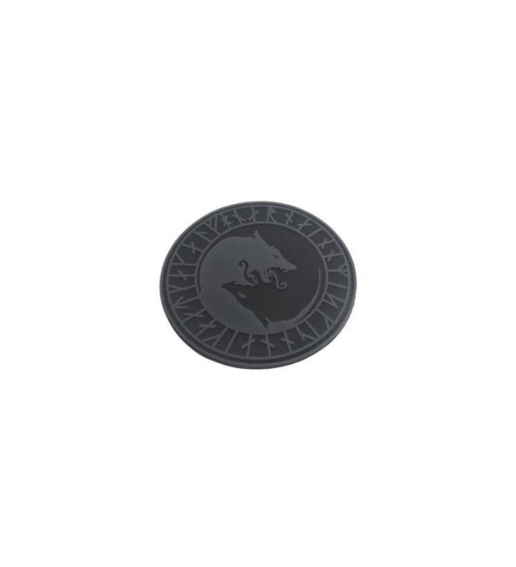 Patch PVC Fenrir Viking Grey/Black 80mm