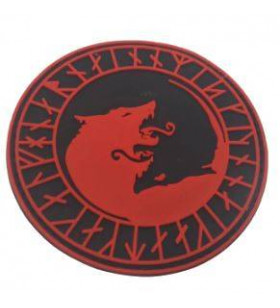 Patch PVC Fenrir Viking Red/Black 80mm