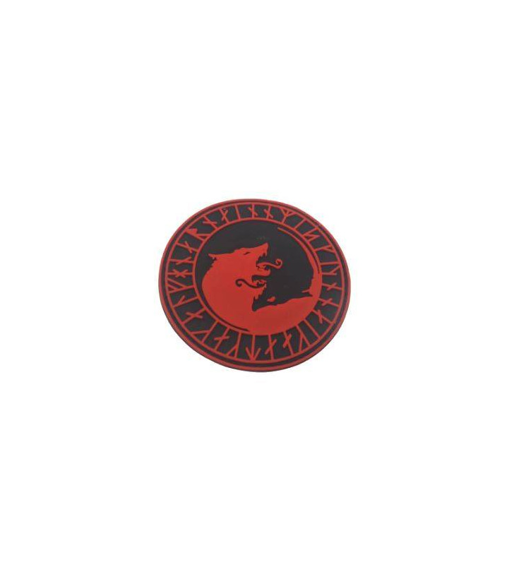 Patch PVC Fenrir Viking Red/Black 80mm