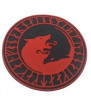 Patch PVC Fenrir Viking Red/Black 80mm