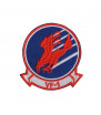 Patch Brodé TOPGUN VF-1 80mm Rouge/Bleu/Blanc