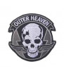 Patch Brodé Outer Heaven Skull Noir/Gris/Blanc