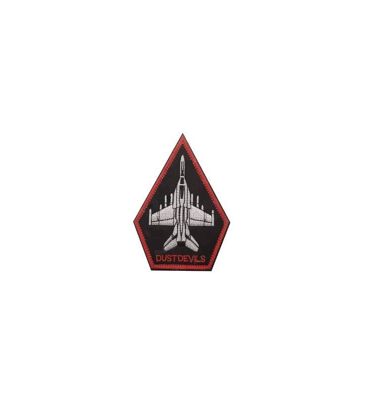 Patch Brodé TOPGUN DUSTDEVILS 100mm Rouge/Noir/Blanc