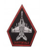 Patch Brodé TOPGUN DUSTDEVILS 100mm Rouge/Noir/Blanc