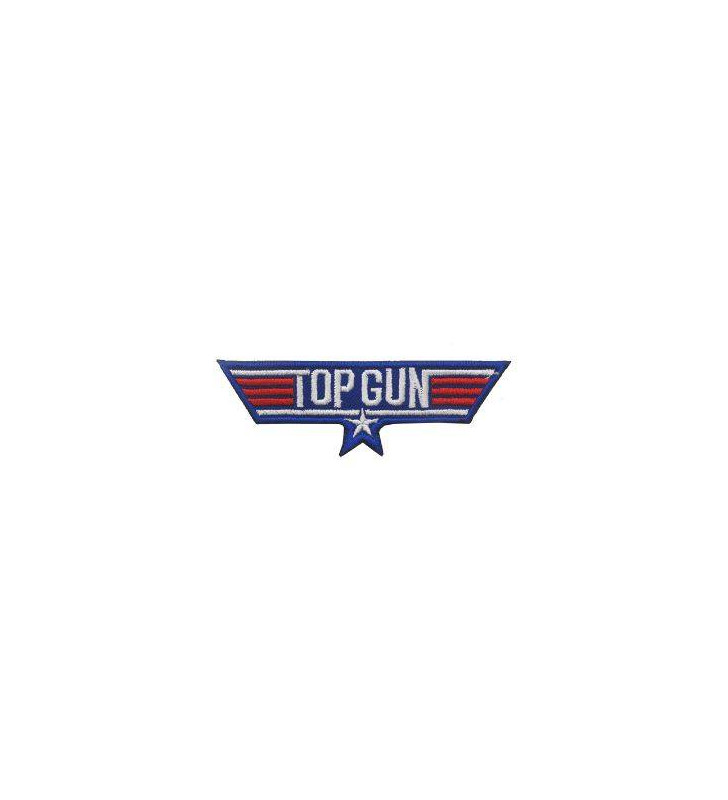 Patch Brodé TOPGUN 95mm Rouge/Bleu/Blanc