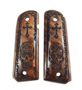 ACM Grip 1911 Bois Santa Muerte