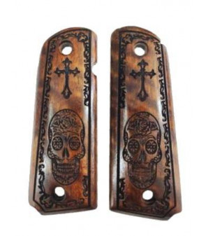 ACM Grip 1911 Bois Santa Muerte