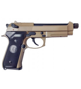 KJW M9A1 Tan Canon Fileté Gaz Métal 25BBs 0.8J