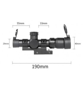 ACM Scope Compact 2-8x20IR Réticule lumineux Rouge / Vert