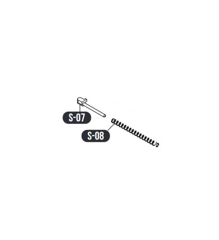 VFC Ressort Rappel Nozzle + Guide G17/19 Part:S-07/S-08 (340510/340511)