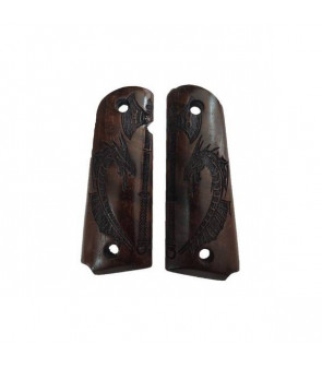 ACM Grip 1911 Bois Logo Dragon