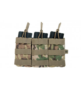 Delta Tactics Porte Chargeur Triple M4 Multicam