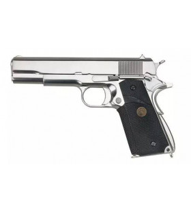 WE 1911 MEU Silver Gaz 15BBs 1J