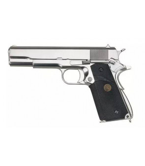 WE 1911 MEU Silver Gaz 15BBs 1J