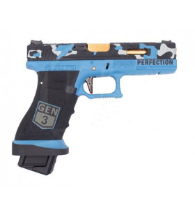 WE G17 Camo Blue Gen.3 Gaz 24BBs 1J G012