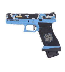 WE G17 Camo Blue Gen.3 Gaz 24BBs 1J G012