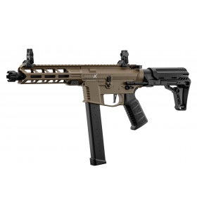 Lancer Tactical LT-35 Battle-X RP9mm Polymère Tan/Noir 120BBs 1J